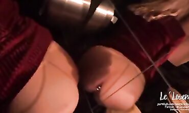 Alexis Fucks in a Public Restroom at a Nightclub
