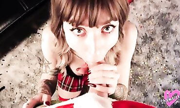 Beautiful Cosplay Beauties Blow and Take Grinch's Huge Cock