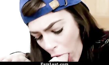 Petite Step Sis Rides Her Stepbrother's Big Cock