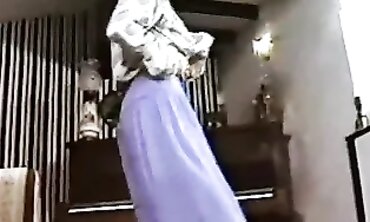 Retro 80s Striptease Dance With Big Tits And Stockings