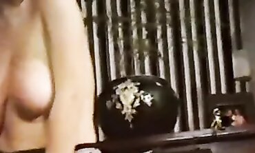 Retro 80s Striptease Dance With Big Tits And Stockings