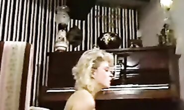 Retro 80s Striptease Dance With Big Tits And Stockings