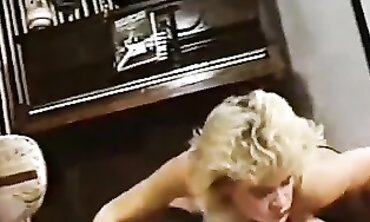 Retro 80s Striptease Dance With Big Tits And Stockings