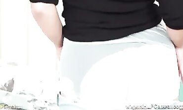 Masie Dee Wanks in Nylons to a Creamy Finish