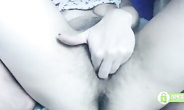 KristyNice: Hairy Blonde MILF Fingering & Squirting