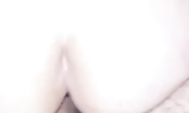Amateur Brunette's First Rough Anal Threesome with Big Cock