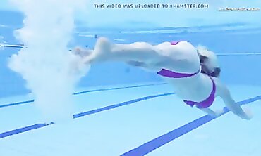Elena Proklova Spreads Legs Underwater