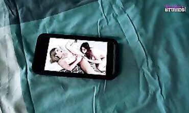 POV: Step Cougar Catches Me Jerking to Her Sister