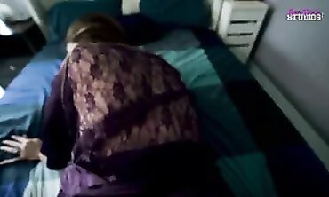 POV: Step Cougar Catches Me Jerking to Her Sister