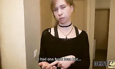 DEBT4k: Fleshy Muff Takes a Huge Boner to Settle Her Debt