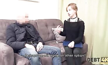 DEBT4k: Fleshy Muff Takes a Huge Boner to Settle Her Debt
