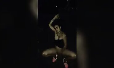 Tattooed German MILF Finger Smashes Herself Outdoors