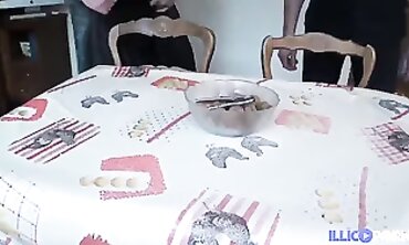 Chubby Girl Takes Another Round with Two Guys