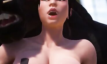 Cinematic 3D Action: Jadeen x Grok