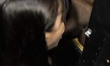 Marcy Diamond Sucks BBC at a Gloryhole Fuckfest