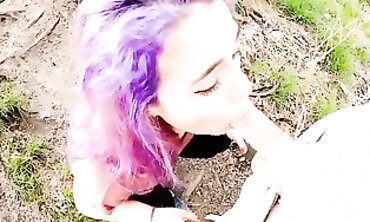 April Drinks A Lot Of Piss Outdoors