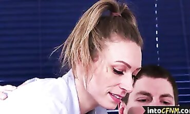 Dom CFNM Nurses Throat Patient Cock