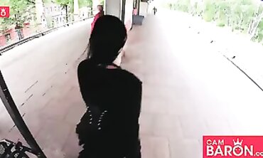 Doreen Gets Pulverized in a Public Outdoor Blowjob