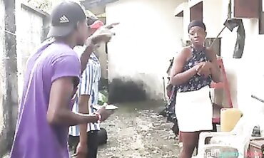 Angel Gets Gangbanged by Two African Men