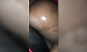 POV Ebony BBW Anal Sex on the Ocean Front Balcony
