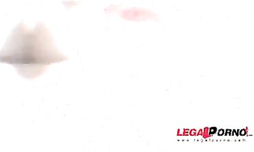 Blanche Bradburry's 5-on-2 Anal Party with BBC