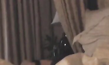 Hot Blonde Babe Gives Sensual Handjob to Her Man at Hotel Room