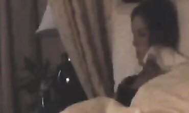 Hot Blonde Babe Gives Sensual Handjob to Her Man at Hotel Room
