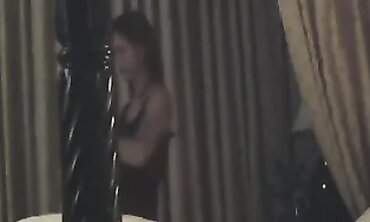 Hot Blonde Babe Gives Sensual Handjob to Her Man at Hotel Room