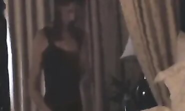 Hot Blonde Babe Gives Sensual Handjob to Her Man at Hotel Room