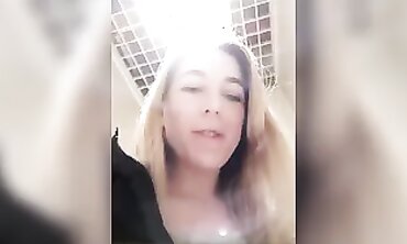 Hot Blonde Teen Babe Gives A Sensual Striptease And Masturbates In Her Bathroom