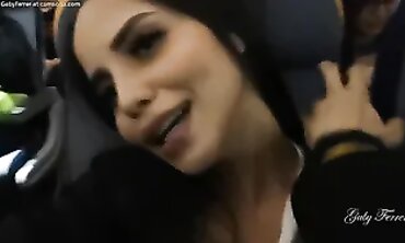 Hot Latina MILF Fingering Her Pussy Outdoors