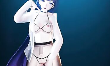 MMD - Sexy college girl Rides Her Boyfriend's Virtual Reality Headset