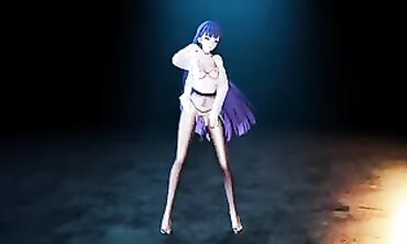 MMD - Sexy college girl Rides Her Boyfriend's Virtual Reality Headset