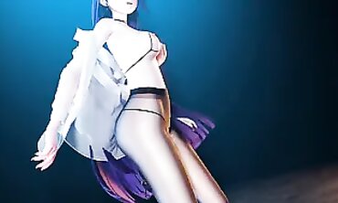 MMD - Sexy college girl Rides Her Boyfriend's Virtual Reality Headset