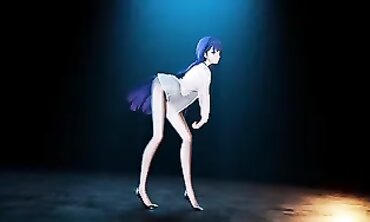 MMD - Sexy college girl Rides Her Boyfriend's Virtual Reality Headset