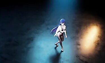 MMD - Sexy college girl Rides Her Boyfriend's Virtual Reality Headset