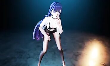 MMD - Sexy college girl Rides Her Boyfriend's Virtual Reality Headset
