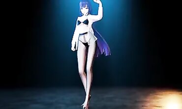 MMD - Sexy college girl Rides Her Boyfriend's Virtual Reality Headset