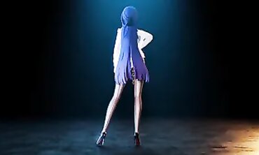 MMD - Sexy college girl Rides Her Boyfriend's Virtual Reality Headset