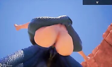 Jenny and Corbac in Wild Blue Lizard Anal Adventure