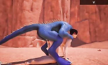 Jenny and Corbac in Wild Blue Lizard Anal Adventure