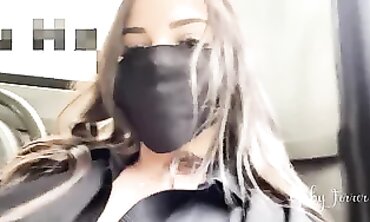 Joy Plays a Risky Outdoor Game on a Bus