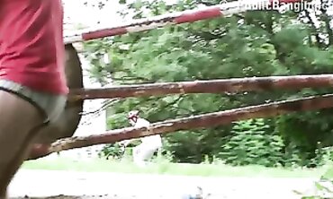 Aimee Ryan Outdoor Gangbang Part 4