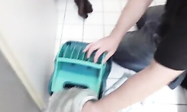 Clean Fetish - Domination of Dirty Puppets by Mistress in Leather Gloves