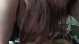 BBW Slut Brittany Swallows Cum in Deep Throat Blowjob