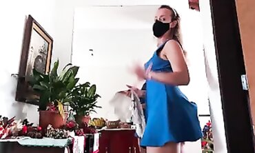 Brazilian Housewife Princess Blue Shows Off Her Big Ass