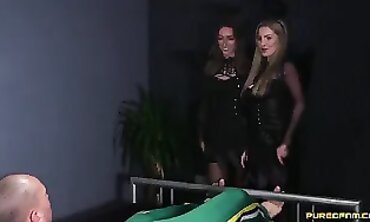 Georgie Lyall and Ava Austen Satisfy Stepbrother With Deepthroat