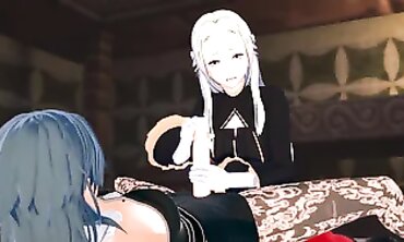 Futa Byleth Impregnates Edelgard in Hardcore Anime Hentai