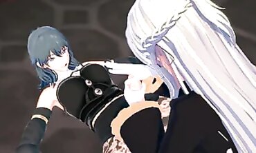 Futa Byleth Impregnates Edelgard in Hardcore Anime Hentai