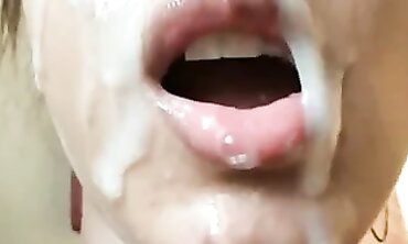 Hot Blonde MILF Gives Intense POV Handjob with Facial cumshot